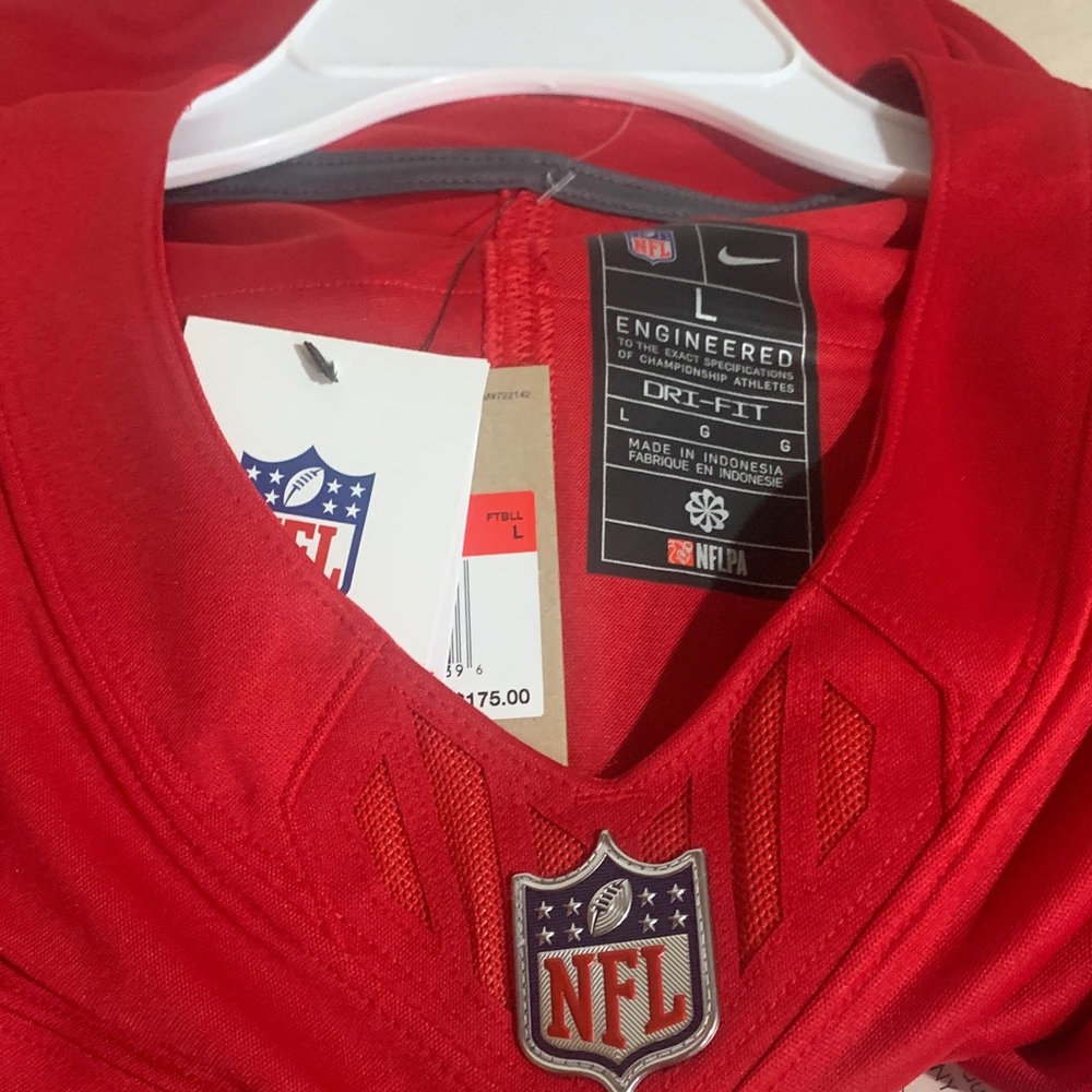 NFL Red and White Football Jerseys with Bold Numbering - Picture 10 of 12